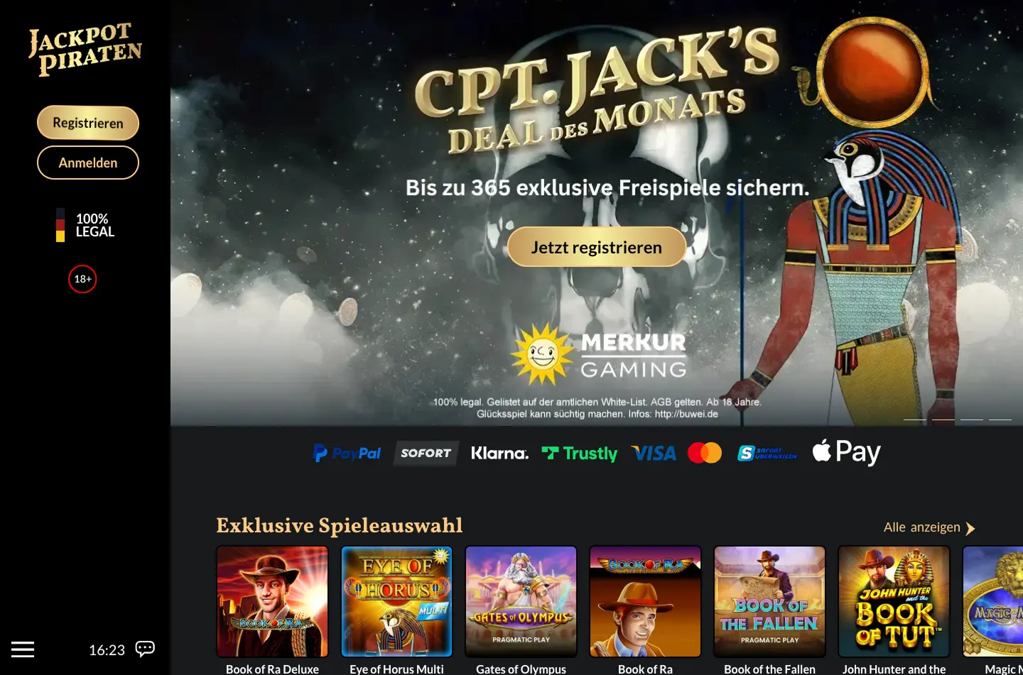 JackpotPiraten GGL license verification and secure registration process