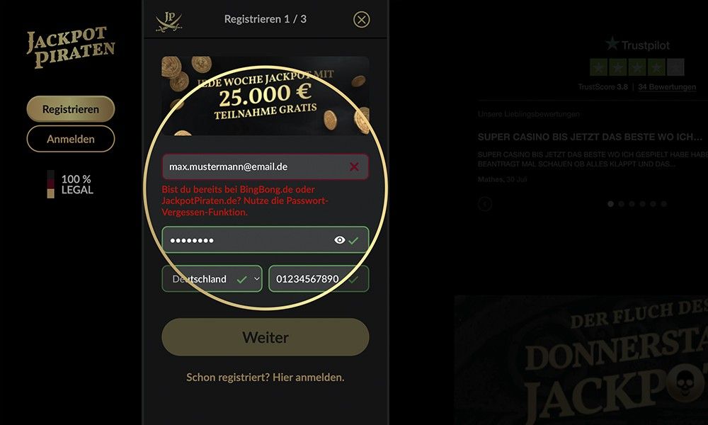 jackpotpiraten-registration-error-message